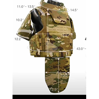 CP camouflage full protection quick release bulletproof vest