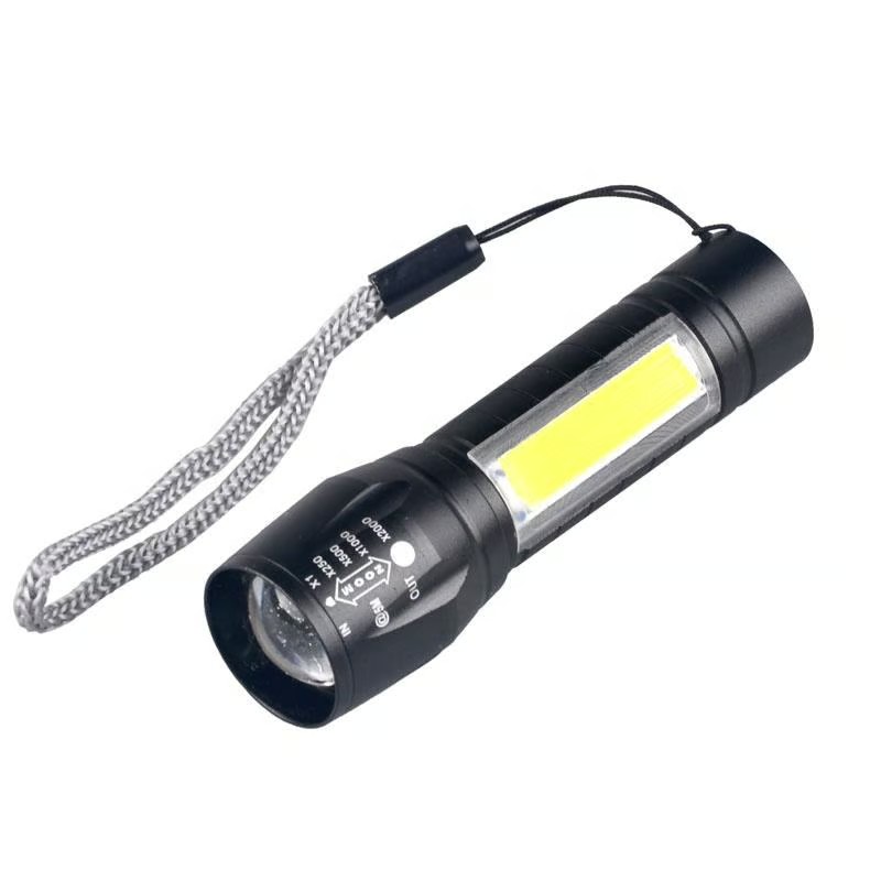 Waterproof 5W LED Mini Tactical Flashlight with COB Side Light